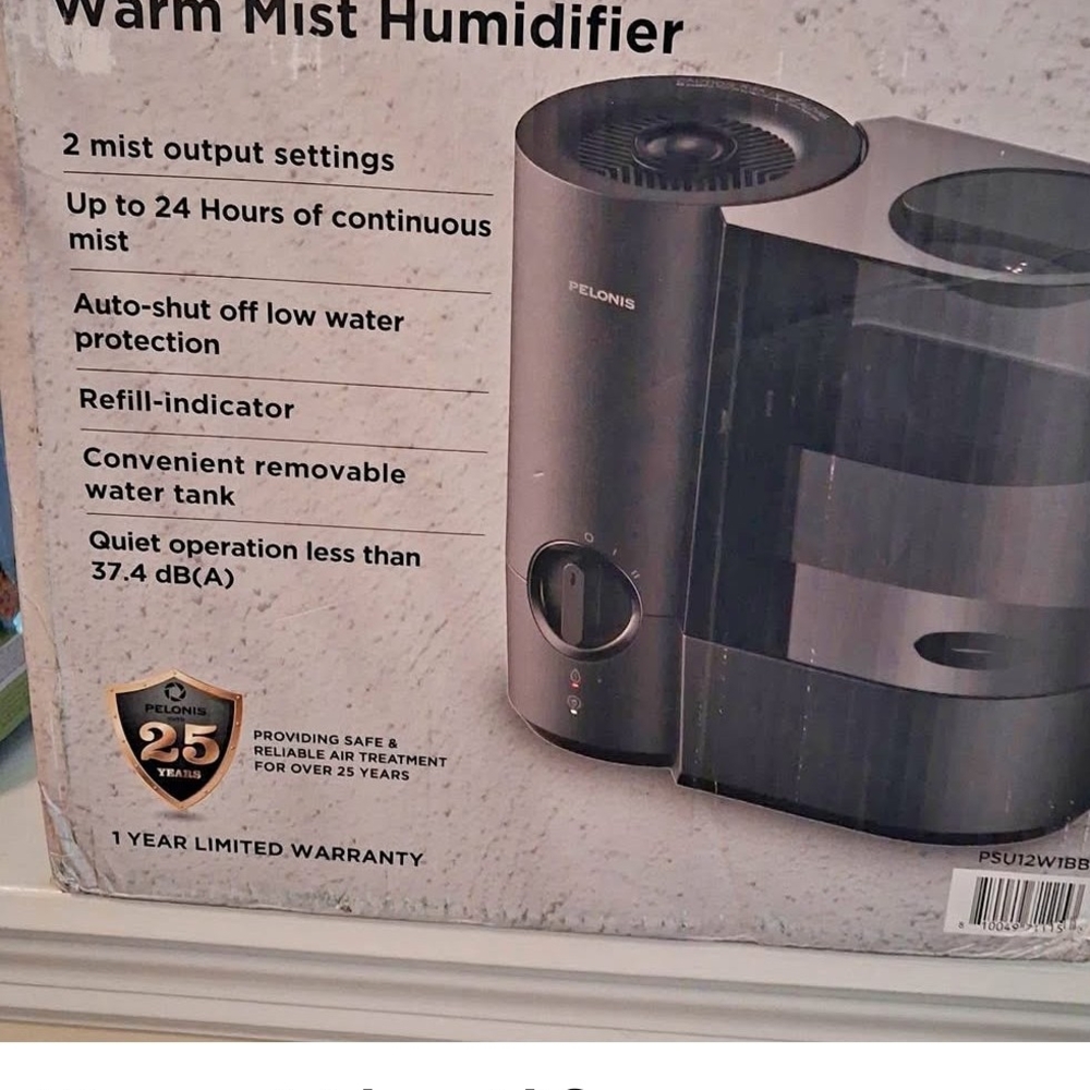 Black Warm Mist Humidifier